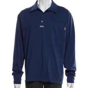 ADVISORY BOARD CRYSTALS NWT ABC Rugby Polo Collared Long Sleeve Shirt Na…